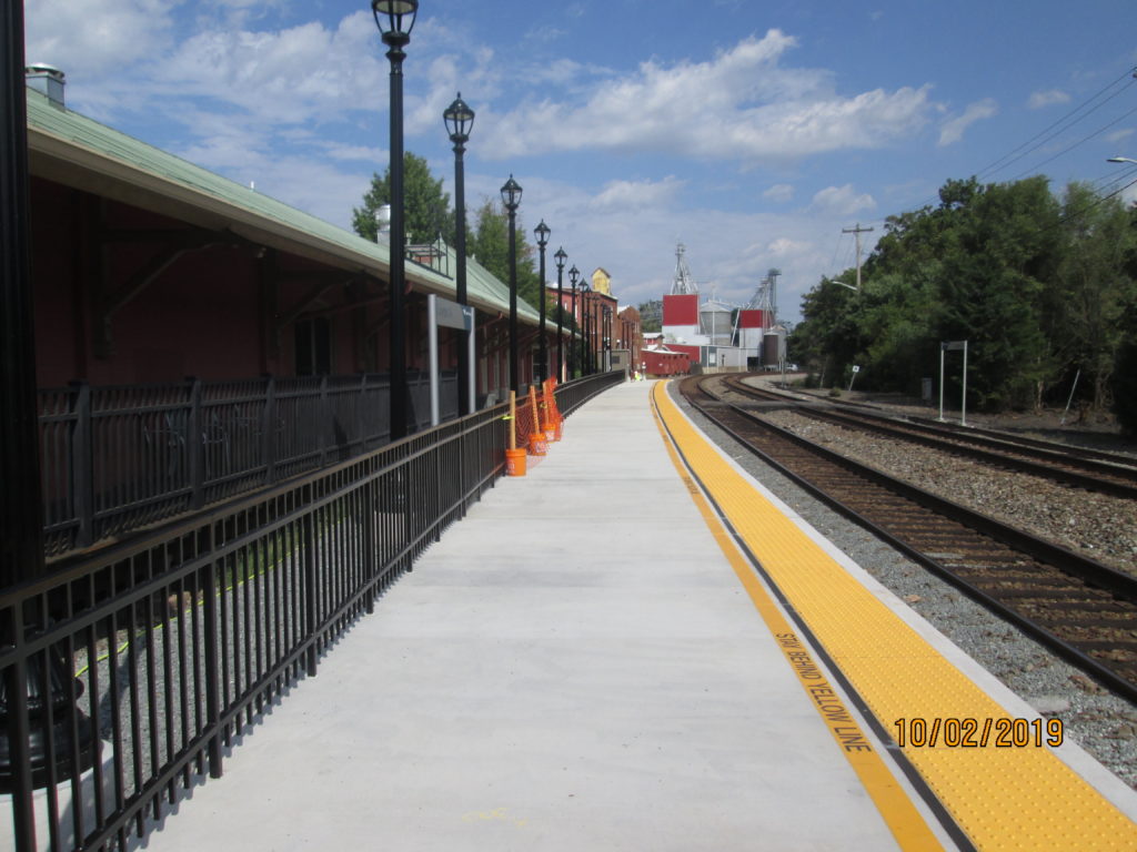 Amtrak Culpeper Station — Platform Construction